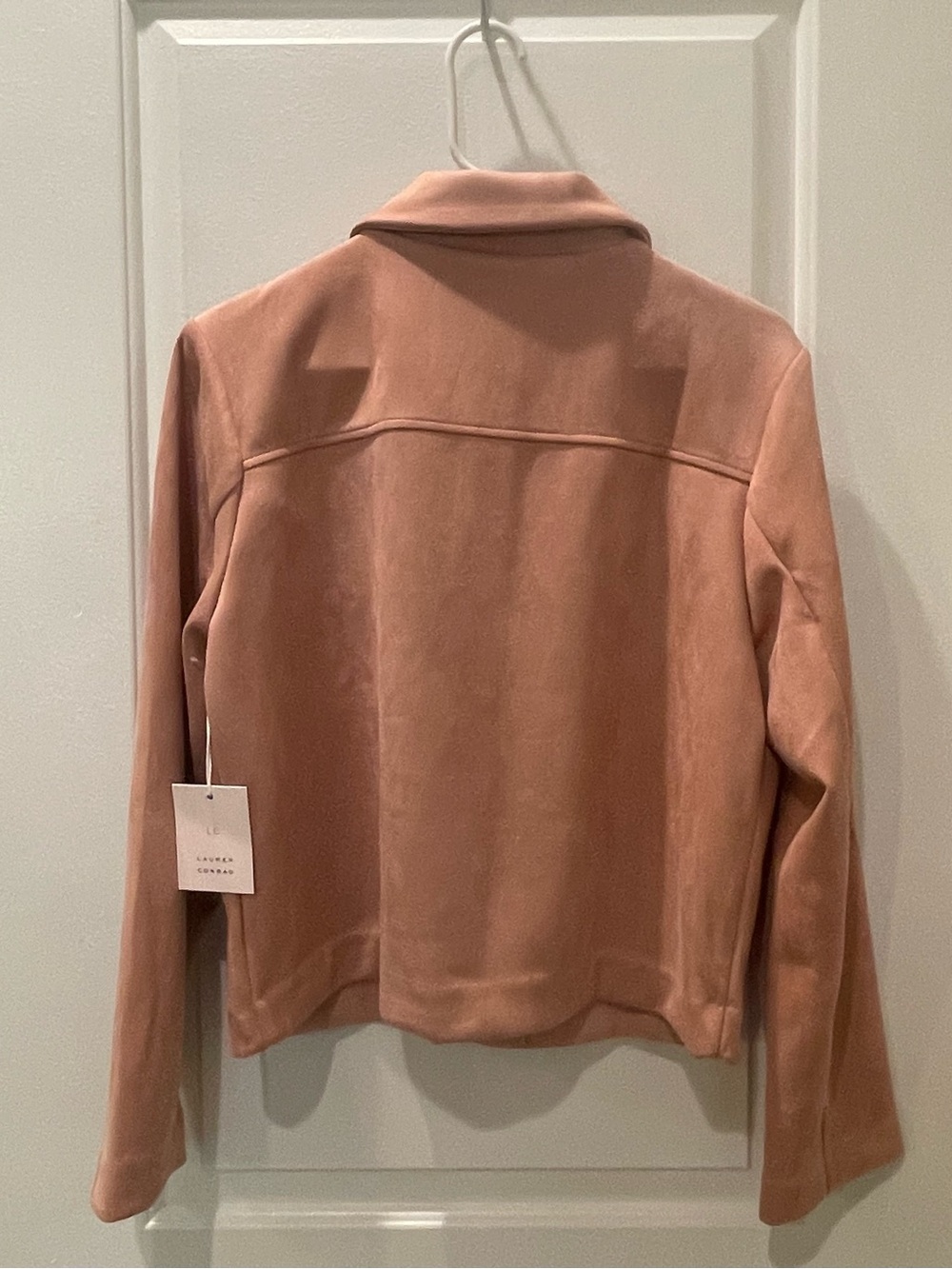 NEW…LC Lauren Conrad Faux Suede Button-Front Jacket - Picture 5 of 6